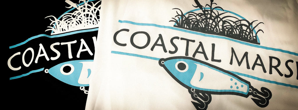 back of tshirts design with coastal marsh logo