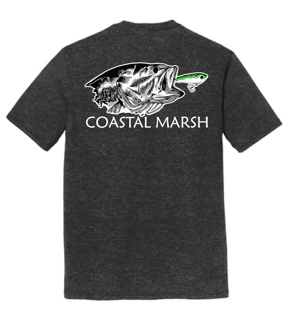 coastal marsh 50/50 blend short sleeve t-shirt